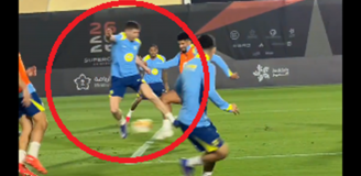 Takie GOLAZO strzelił Robert Lewandowski na treningu przed El Clasico! [VIDEO]